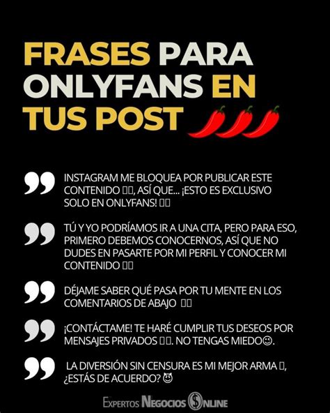 50 Ideas Y Ejemplos De Frases Para Onlyfans En Tus Publicaciones 50 Ideas Y Ejemplos De Frases Para Onlyfans En Tus Publicaciones
