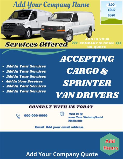 Dispatchers For Cargo Vans