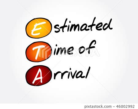 Eta Estimated Time Of Arrival Acronym Stock Illustration 46802992 Eta Estimated Time Of Arrival Acronym Stock Illustration 46802992