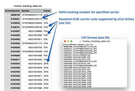 Find Carrier Tracking Number