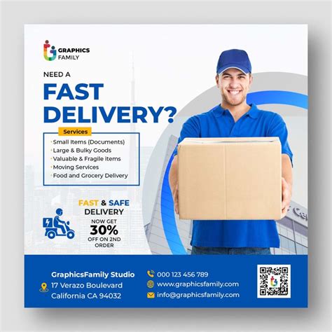 Free Shipping And Delivery Service Social Media Template Graphicsfamily Free Shipping And Delivery Service Social Media Template Graphicsfamily