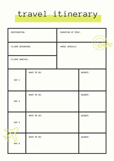 Fun Travel Itinerary Template Vrogue Co Fun Travel Itinerary Template Vrogue Co