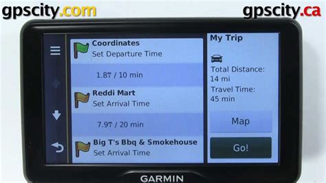 Garmin Trip Planning