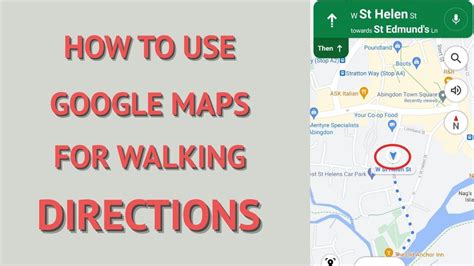 How To Use Google Maps Walking Directions Updated Youtube