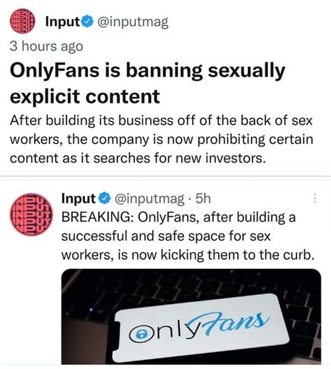 Is Onlyfans Banning Sex Work