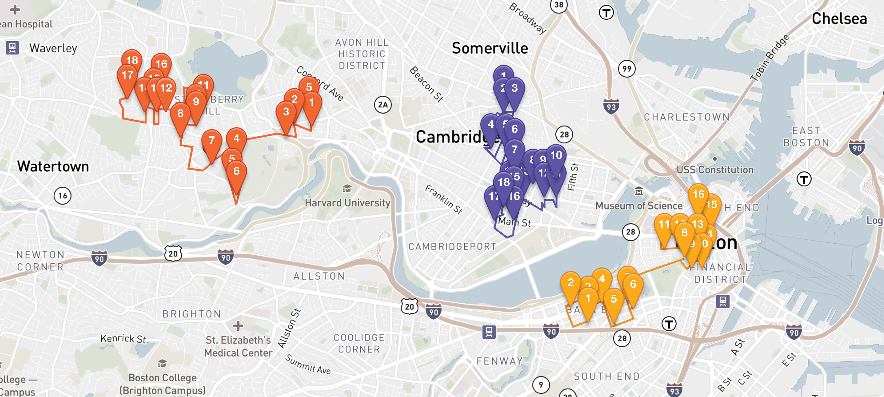 Mapping A Road Trip With Multiple Stops