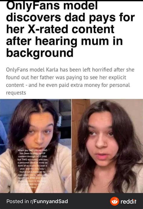 Onlyfans Model Discovers Dad Pays For Her X Rated Content After Hearing Onlyfans Model Discovers Dad Pays For Her X Rated Content After Hearing