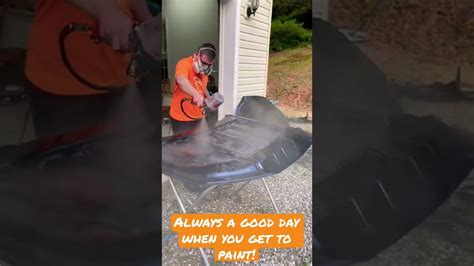 Painting A Car Hood Outside Youtube Painting A Car Hood Outside Youtube