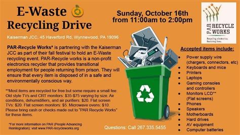 Upcoming Electronics Recycling And Hazardous Waste Disposal Upcoming Electronics Recycling And Hazardous Waste Disposal