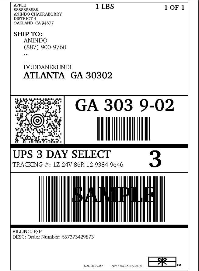 Ups Label Number Tracking