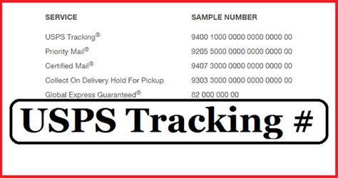 Usps Traccking Number